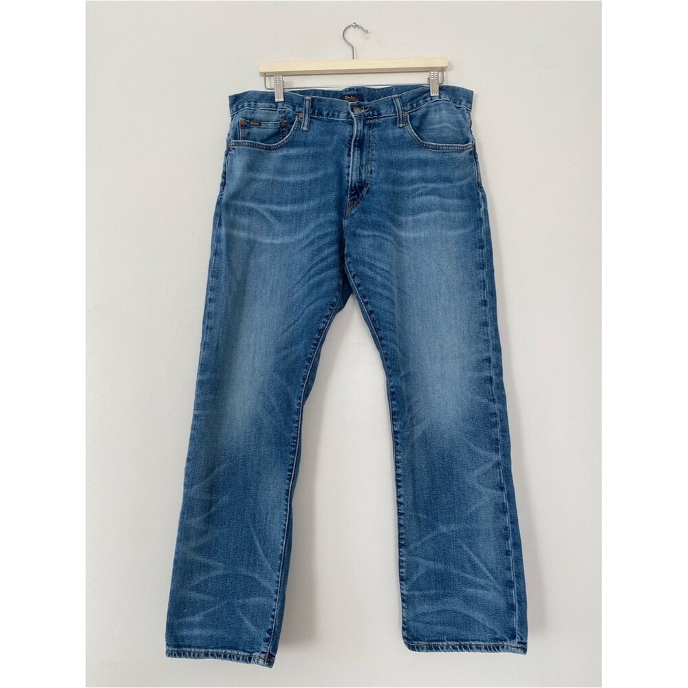 Polo Ralph Lauren The Classic Fit Men’s Medium Wash Straight Jeans 36x32 w/ Flaw